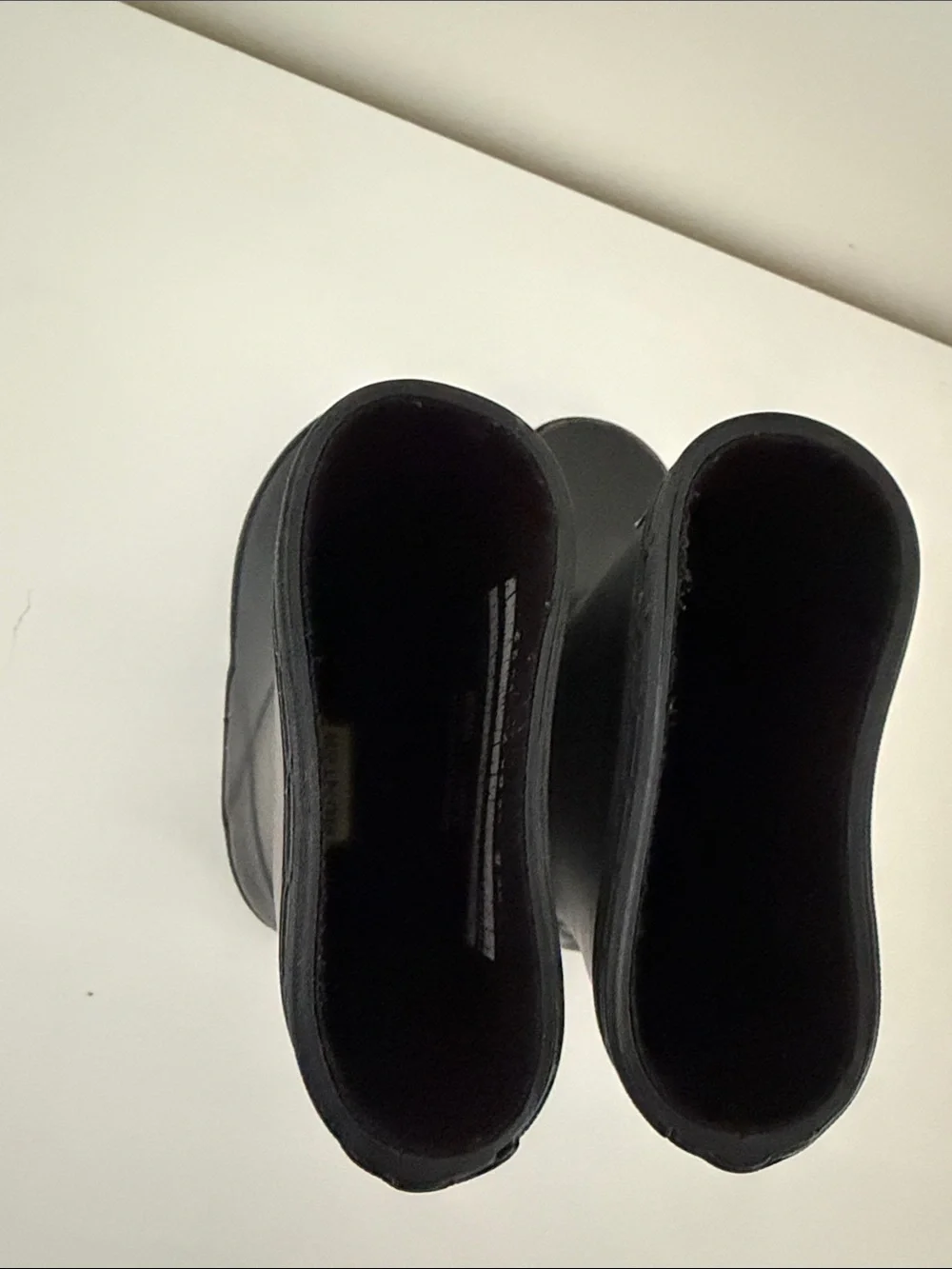 Hunter Matte Black Mid-Calf Rubber Boots with Logo Patch